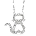Bellona Deneuve Cat Petite Diamond Fashion Pendant