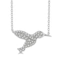 Eclipse Ultramarine Hummingbird Petite Diamond Fashion Pendant