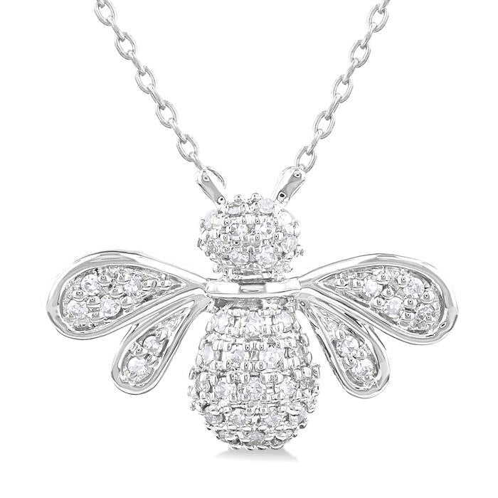 Wren Halcyon Bumble Bee Petite Diamond Fashion Pendant