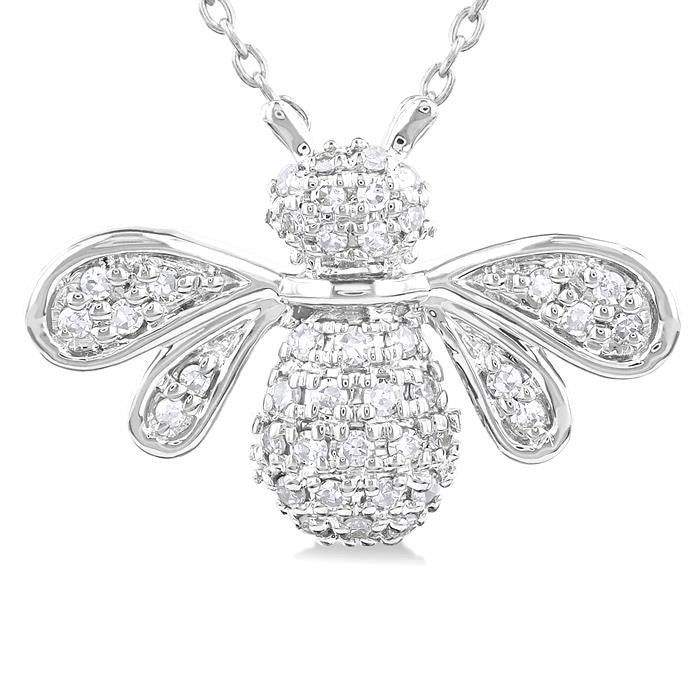 Wren Halcyon Bumble Bee Petite Diamond Fashion Pendant