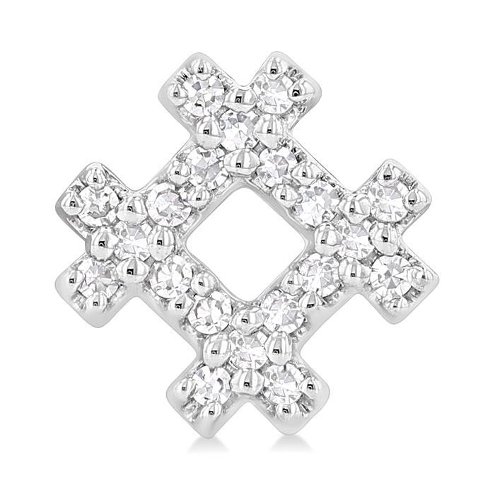 Hashtag Petite Diamond Fashion Earrings