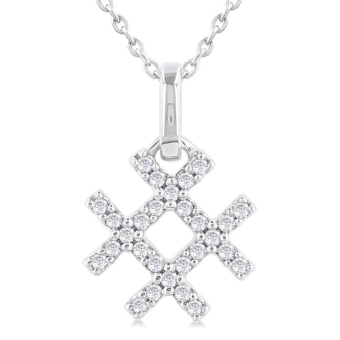 Hashtag Petite Diamond Fashion Pendant
