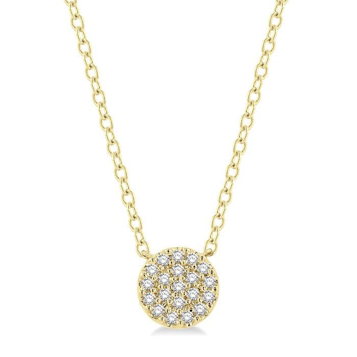 Cyra Tansy Disc Petite Diamond Fashion Pendant