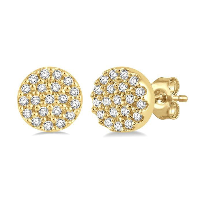 Disc Petite Diamond Fashion Earrings