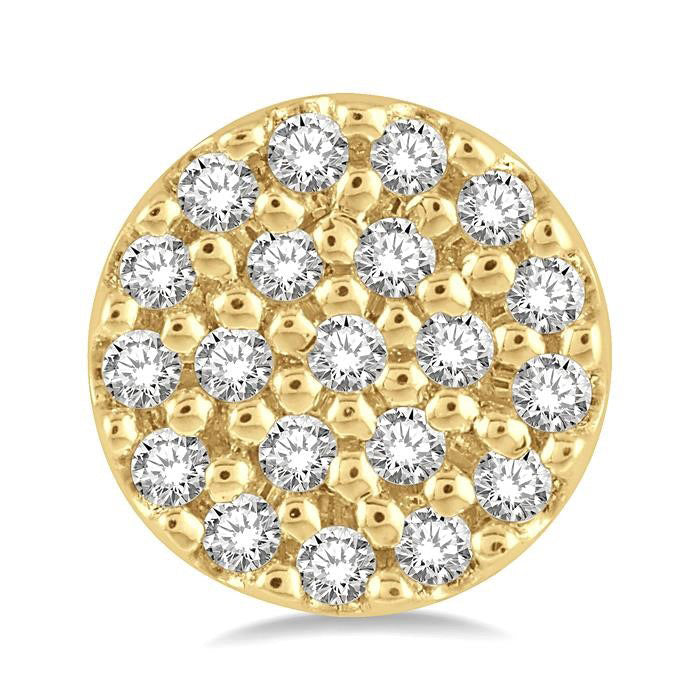 Disc Petite Diamond Fashion Earrings