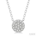Poppy  Disc Petite Diamond Fashion Pendant
