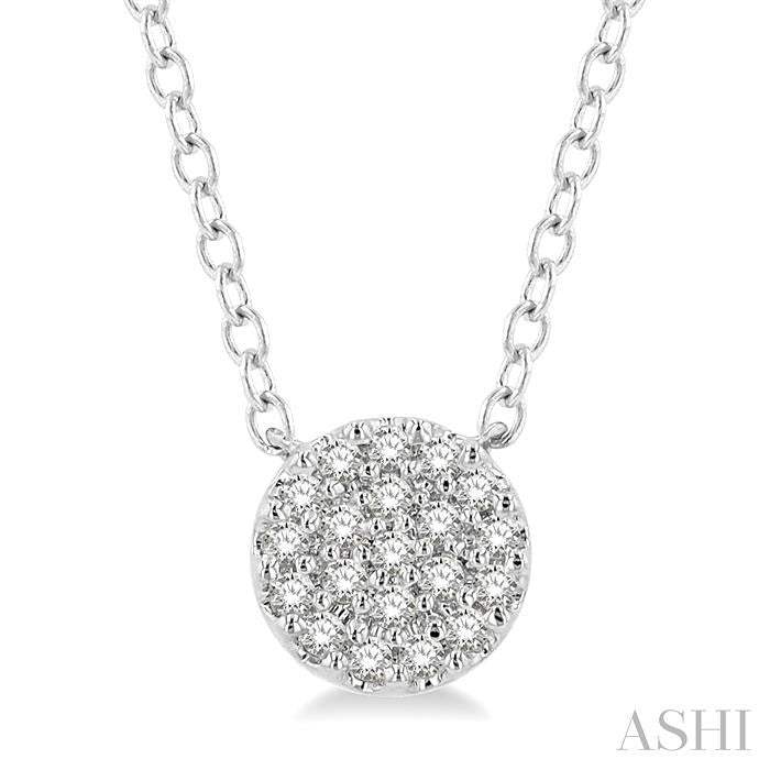 Poppy  Disc Petite Diamond Fashion Pendant