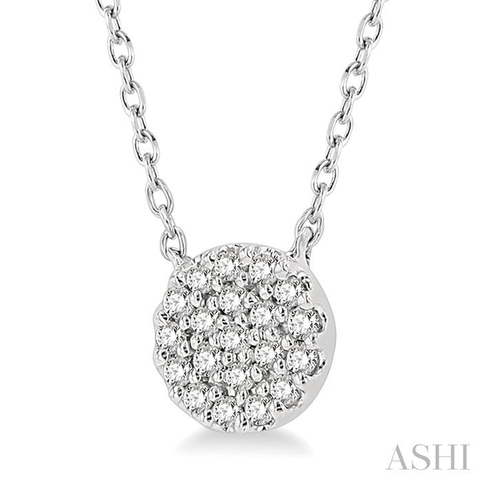 Poppy  Disc Petite Diamond Fashion Pendant