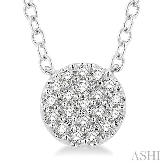 Poppy  Disc Petite Diamond Fashion Pendant