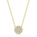 Dahlia Meadow Disc Petite Diamond Fashion Pendant