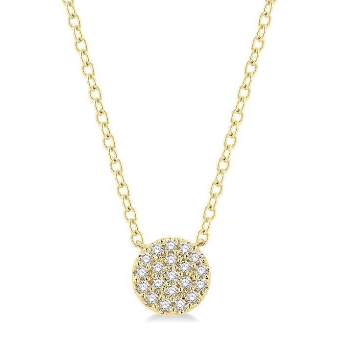 Dahlia Meadow Disc Petite Diamond Fashion Pendant