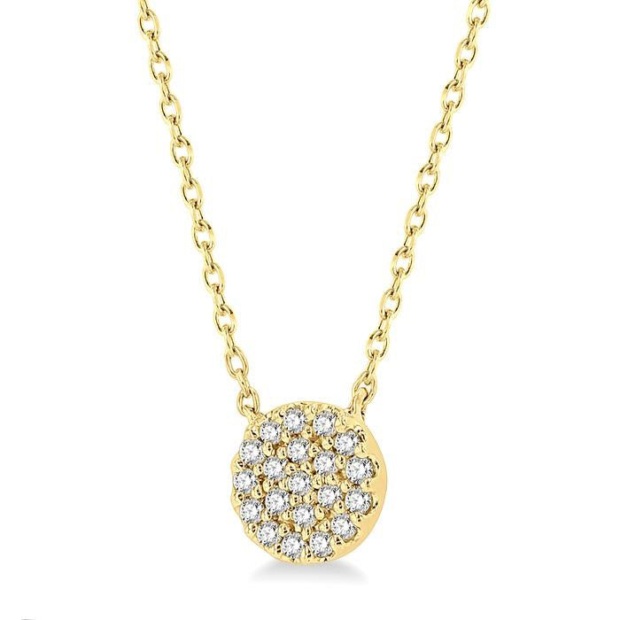 Dahlia Meadow Disc Petite Diamond Fashion Pendant