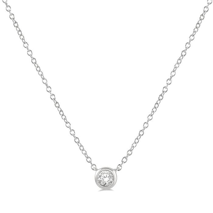 Aster Selene Bezel Set Petite Diamond Fashion Pendant