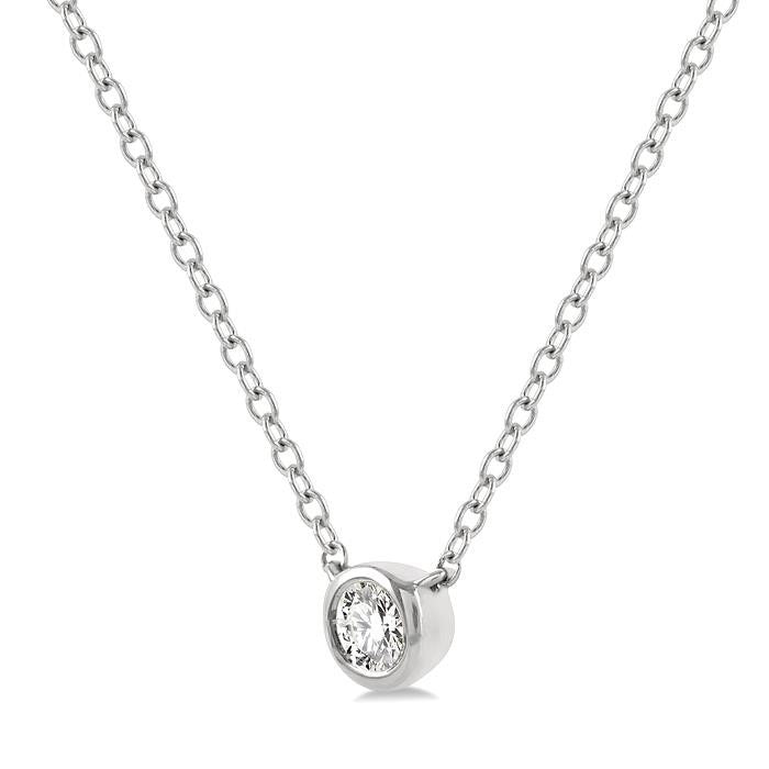 Aster Selene Bezel Set Petite Diamond Fashion Pendant
