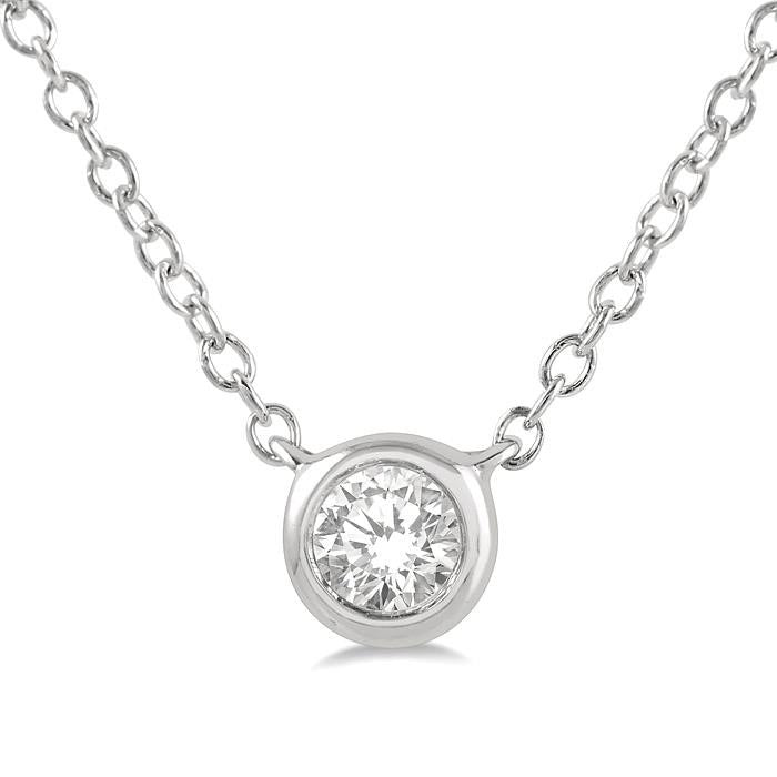 Aster Selene Bezel Set Petite Diamond Fashion Pendant