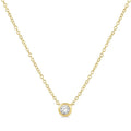 Zenith Yvaine Bezel Set Petite Diamond Fashion Pendant