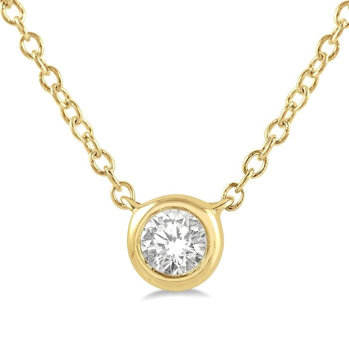 Zenith Yvaine Bezel Set Petite Diamond Fashion Pendant