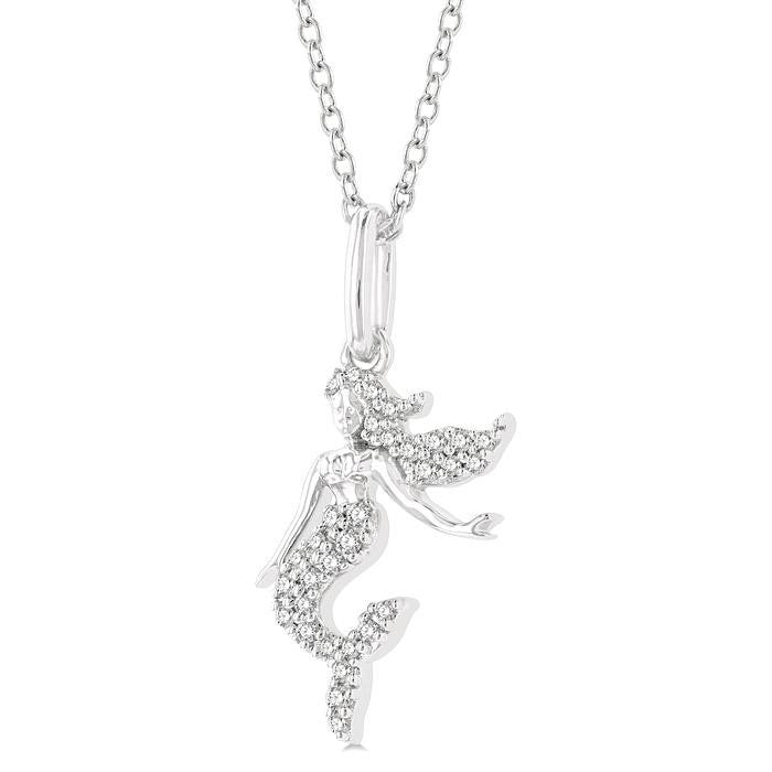 Delphine Frost Mermaid Petite Diamond Fashion Pendant