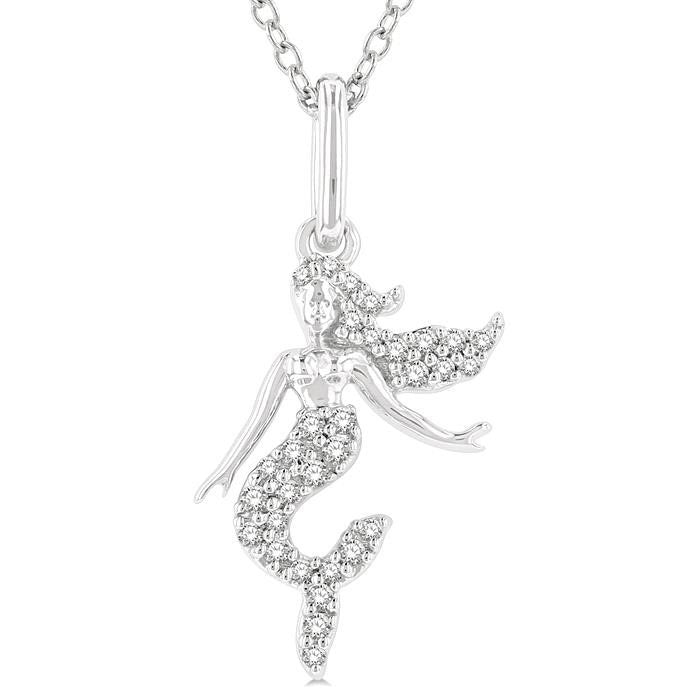 Delphine Frost Mermaid Petite Diamond Fashion Pendant