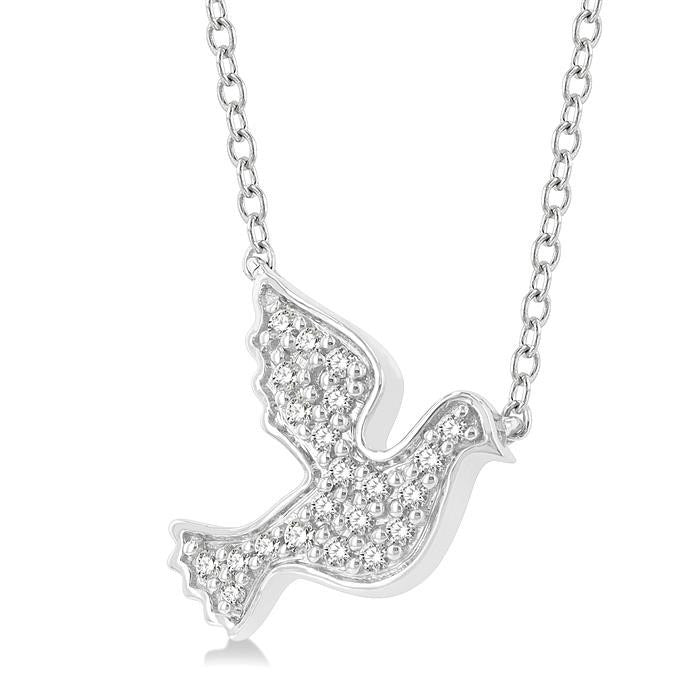 Maia Nimbus Dove Petite Diamond Fashion Pendant