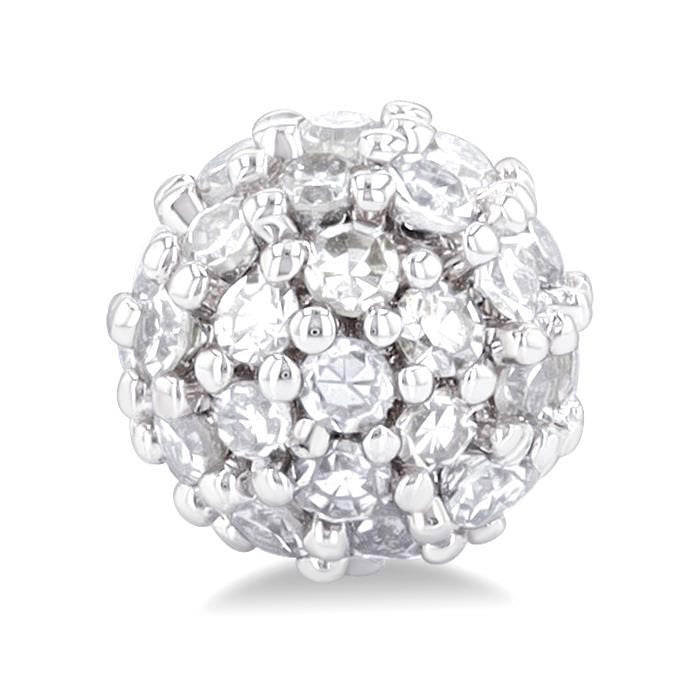 Disco Ball Petite Diamond Fashion Earrings