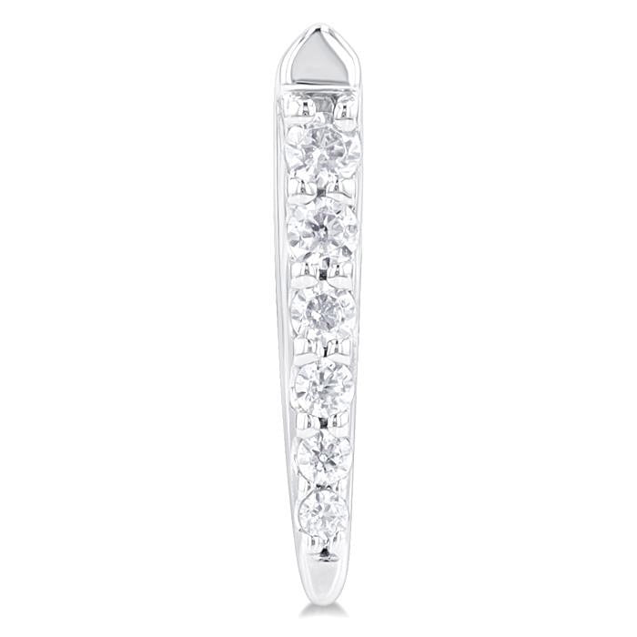 Vertical Bar Graduated Petite Diamond Fashion Earrings