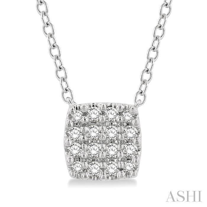 Beryl Heritage Cushion Shape Petite Diamond Fashion Pendant