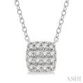 Beryl Heritage Cushion Shape Petite Diamond Fashion Pendant