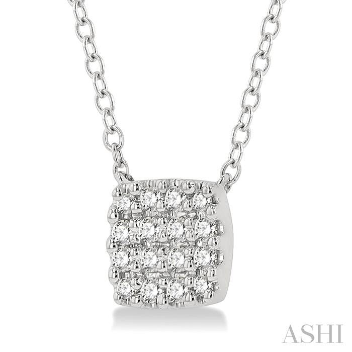 Beryl Heritage Cushion Shape Petite Diamond Fashion Pendant