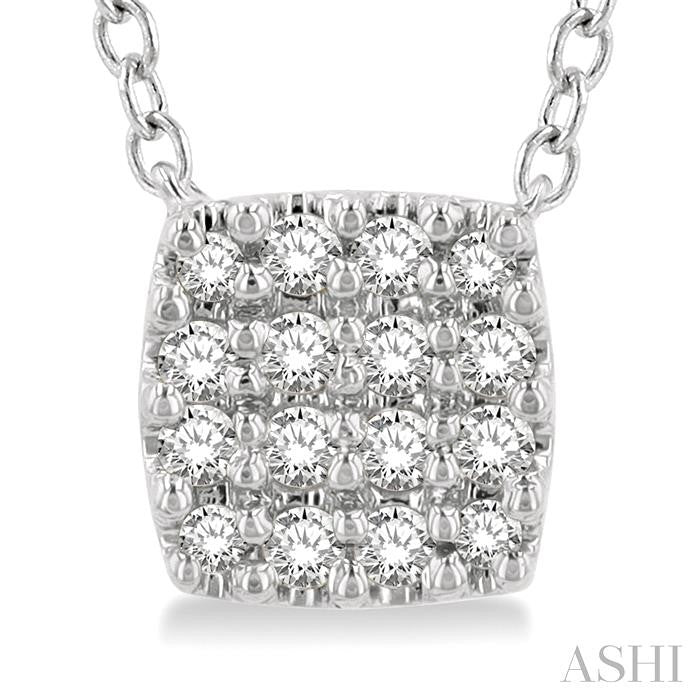 Beryl Heritage Cushion Shape Petite Diamond Fashion Pendant
