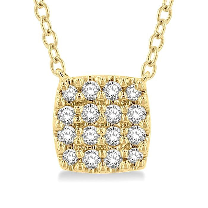 Lysandra Sabine Cushion Shape Petite Diamond Fashion Pendant
