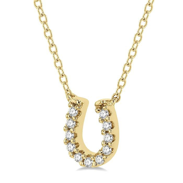 Fen Penrose Horseshoe Petite Diamond Fashion Pendant
