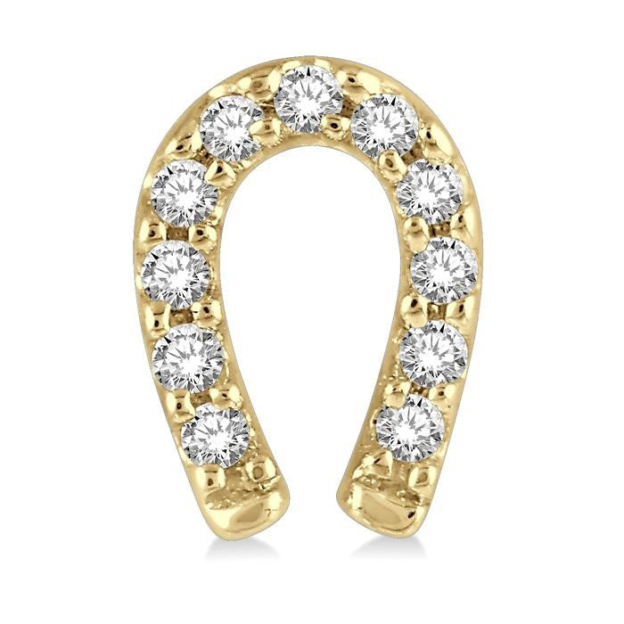 Horseshoe Petite Diamond Fashion Earrings