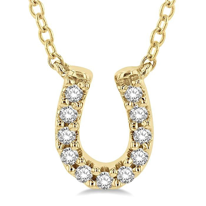 Harbor Serenade Horseshoe Petite Diamond Fashion Pendant