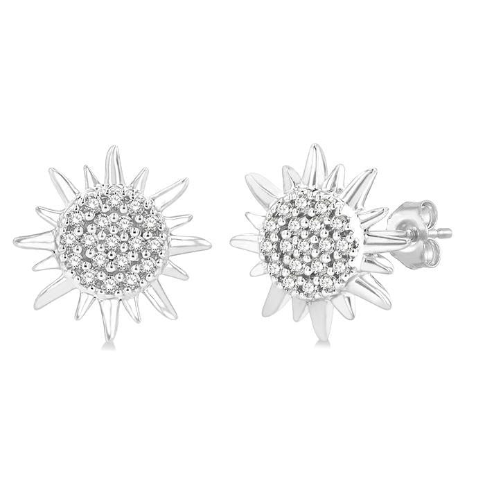 Sun Petite Diamond Fashion Earrings