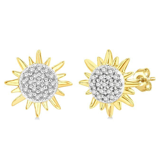 Sun Petite Diamond Fashion Earrings