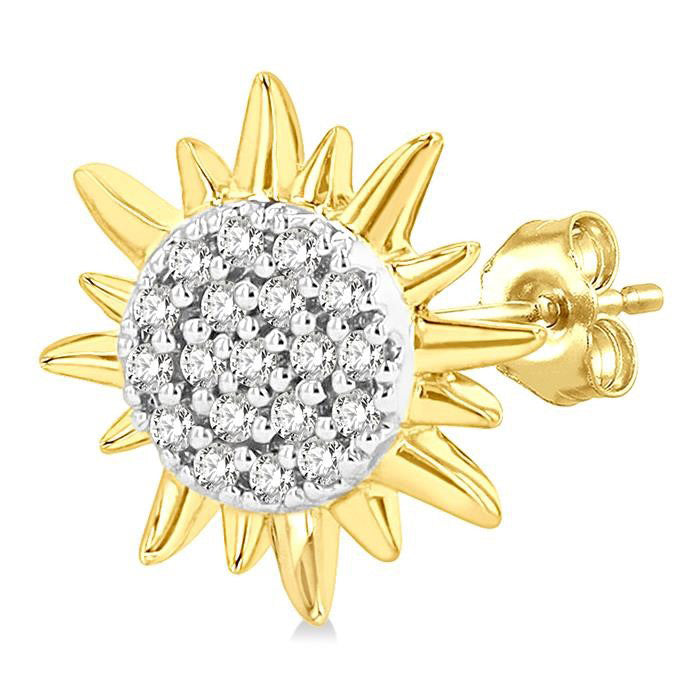 Sun Petite Diamond Fashion Earrings