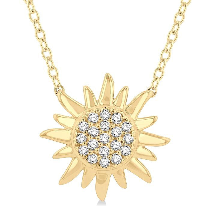 Sun Petite Diamond Fashion Pendant