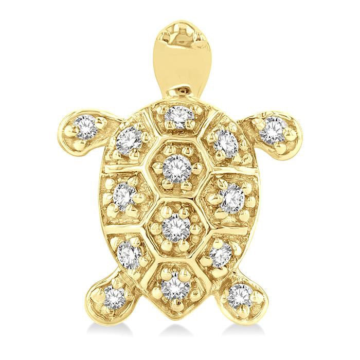 Turtle Petite Diamond Fashion Earrings