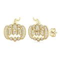 Pumpkin Petite Diamond Fashion Earrings