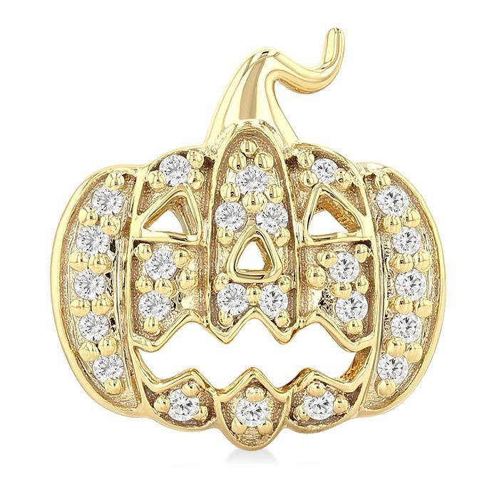 Pumpkin Petite Diamond Fashion Earrings