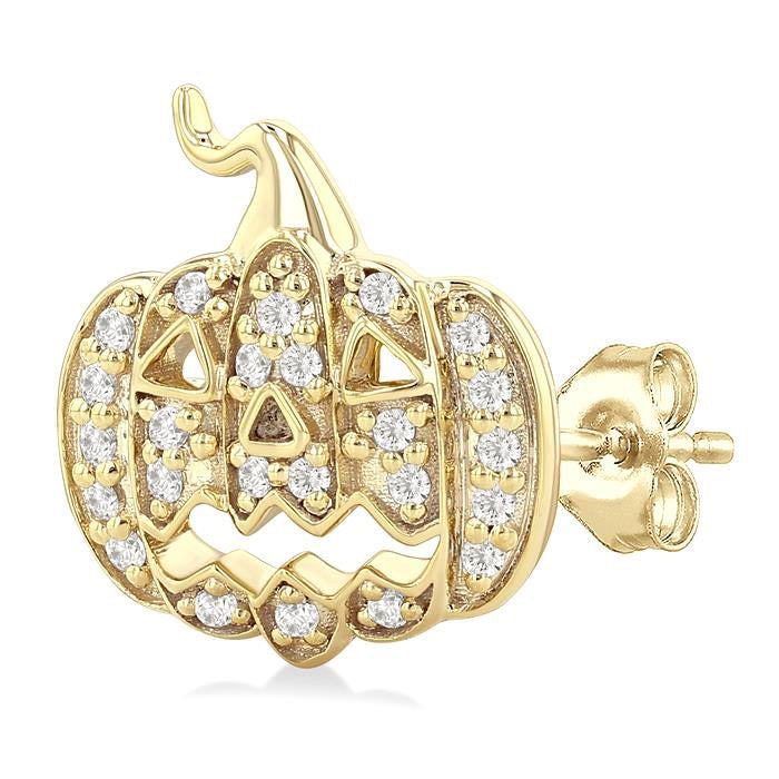 Pumpkin Petite Diamond Fashion Earrings
