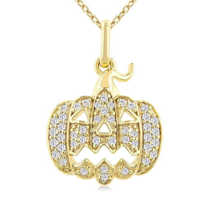 Wren Tamarind Pumpkin Petite Diamond Fashion Pendant