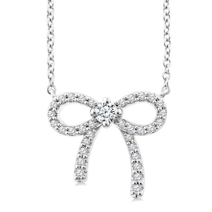 Maia Mallow Bow Petite Diamond Fashion Pendant