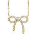Couture Sonata Bow Petite Diamond Fashion Pendant