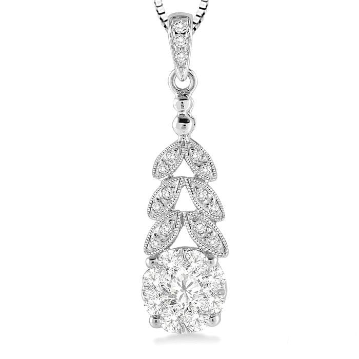 Round Shape Shine Bright Diamond Pendant