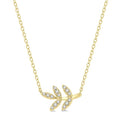 Leaf Petite Diamond Fashion Pendant