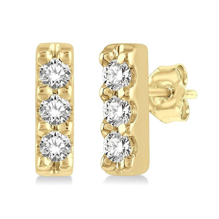 Bar Petite Diamond Fashion Earrings