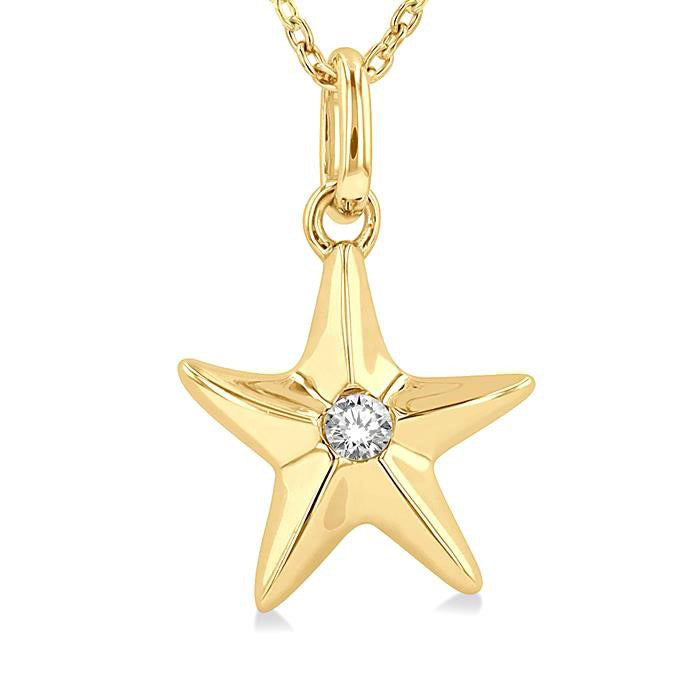 Bellona Kaia Starfish Petite Diamond Fashion Pendant