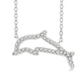 Aria Frost Dolphin Petite Diamond Fashion Pendant